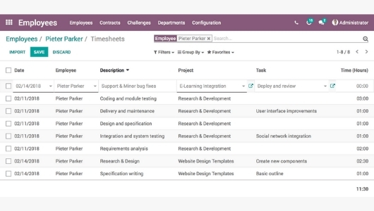 Odoo • Text and Image